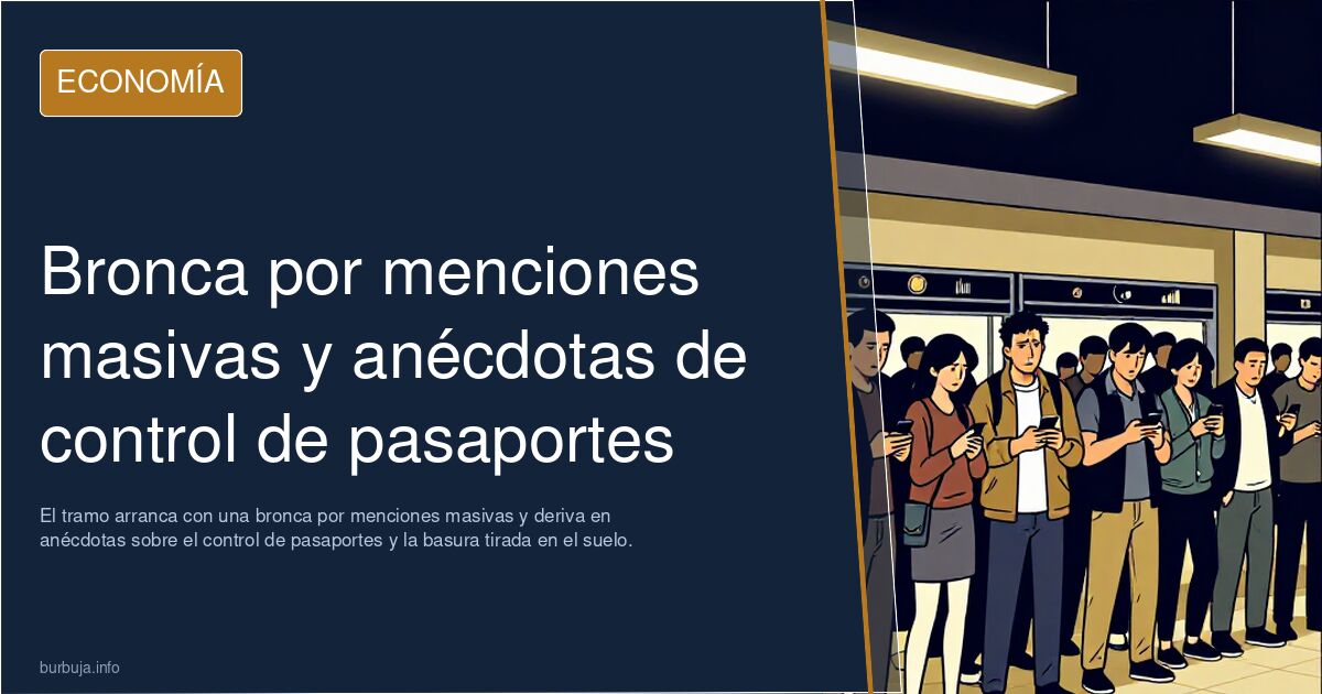Bronca por menciones masivas y anécdotas de control de pasaportes