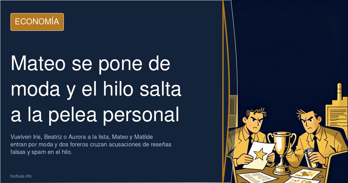 Mateo se pone de moda y el hilo salta a la pelea personal