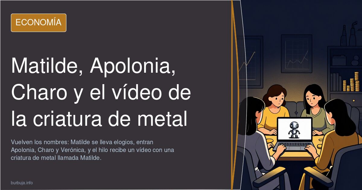 Matilde, Apolonia, Charo y el vídeo de la criatura de metal