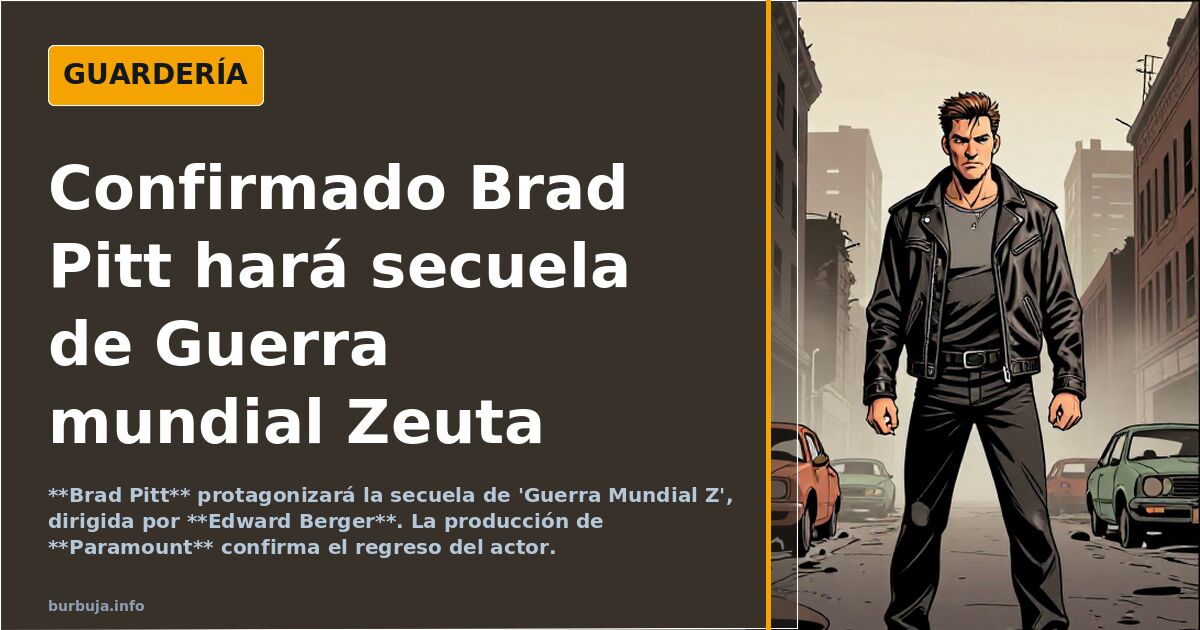 Confirmado Brad Pitt hará secuela de Guerra mundial Zeuta