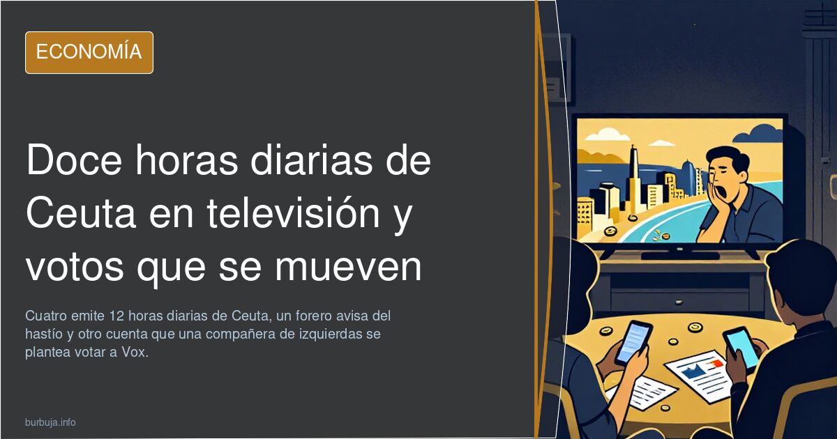 Doce horas diarias de Ceuta en televisión y votos que se mueven
