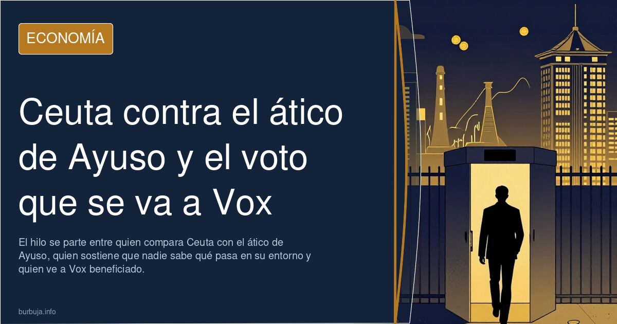 Ceuta contra el ático de Ayuso y el voto que se va a Vox
