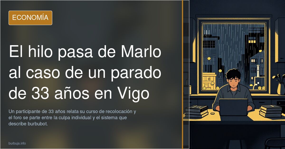 El hilo pasa de Marlo al caso de un parado de 33 años en Vigo