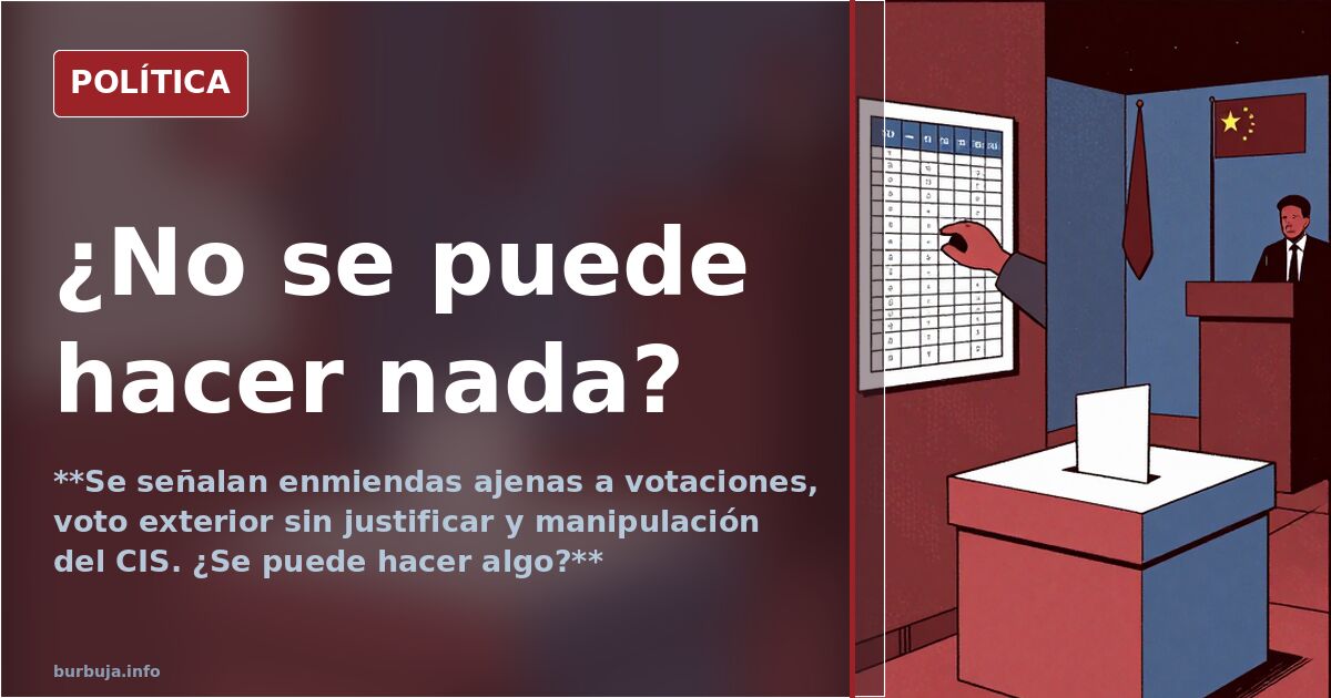 ¿No se puede hacer nada?