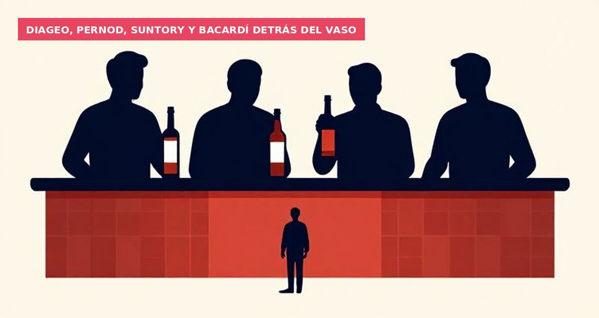 Diageo, Pernod, Suntory y Bacardí detrás del vaso
