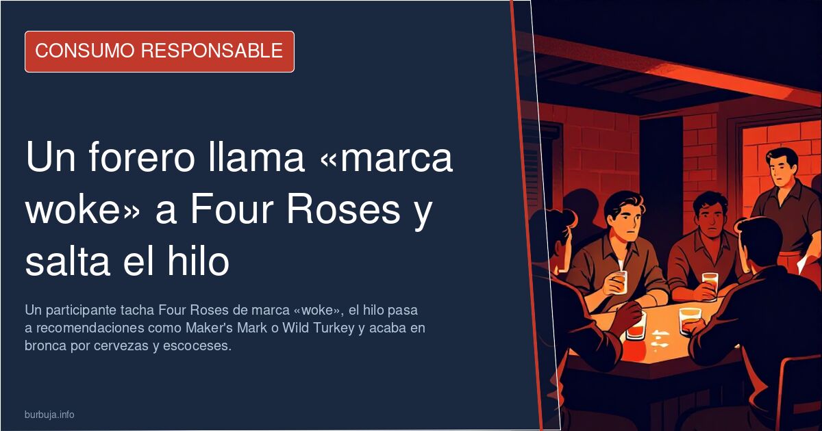 Un forero llama «marca woke» a Four Roses y salta el hilo