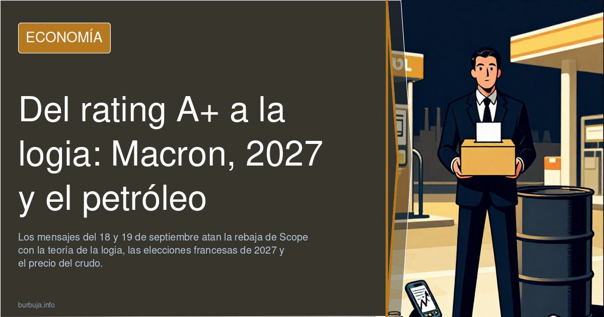 Del rating A+ a la logia: Macron, 2027 y el petróleo