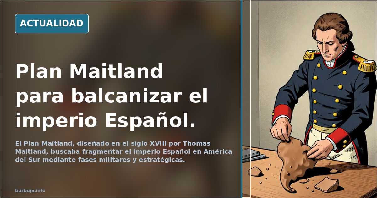Plan Maitland para balcanizar el imperio Español.