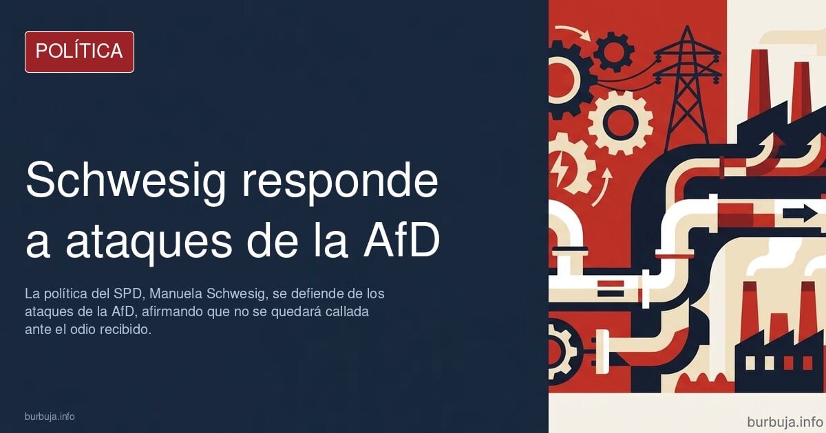 La candidata del SPD  le tira guano a la Afd.