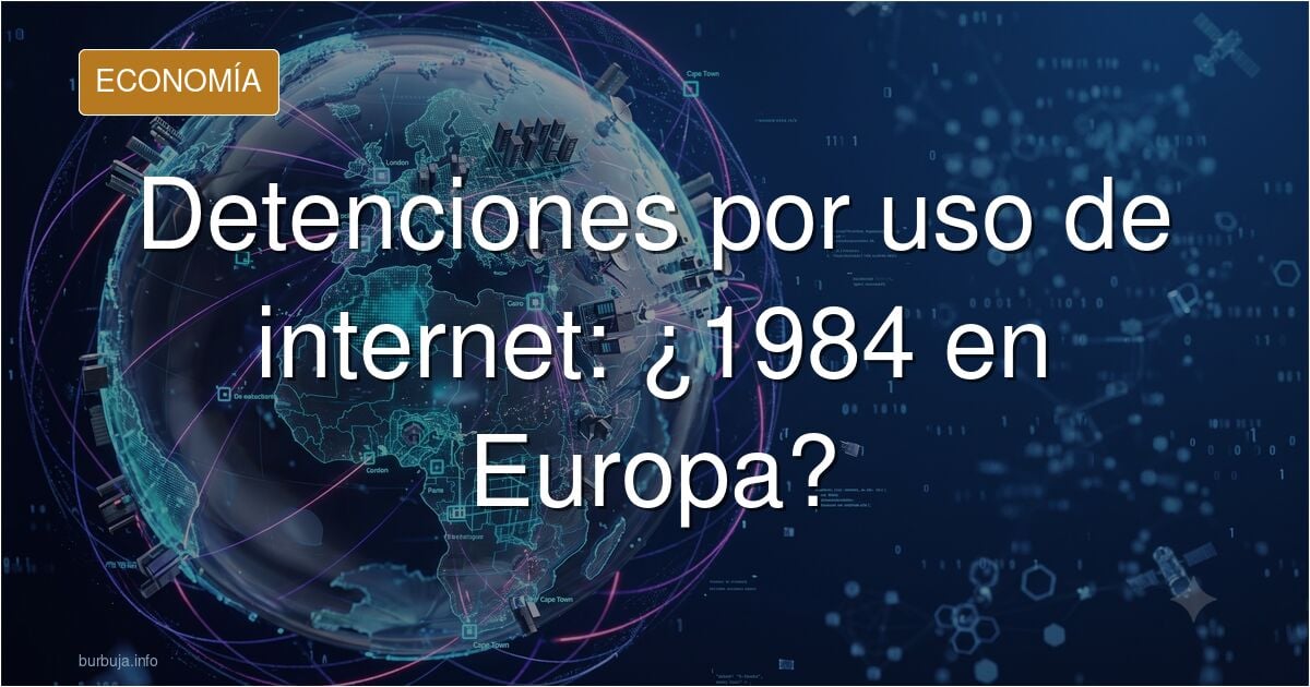 Llaman a tu casa y te dicen que estás detenido por uso indebido de una red de comunicaciones electrónicas. En UK. Pronto en Europa. 1984 está llegando