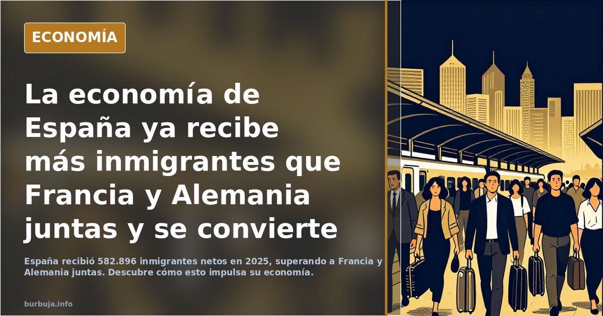 La economía de España ya recibe más inmigrantes que Francia y Alemania juntas y se convierte también en el gran motor de crecimiento demográfico de Eu