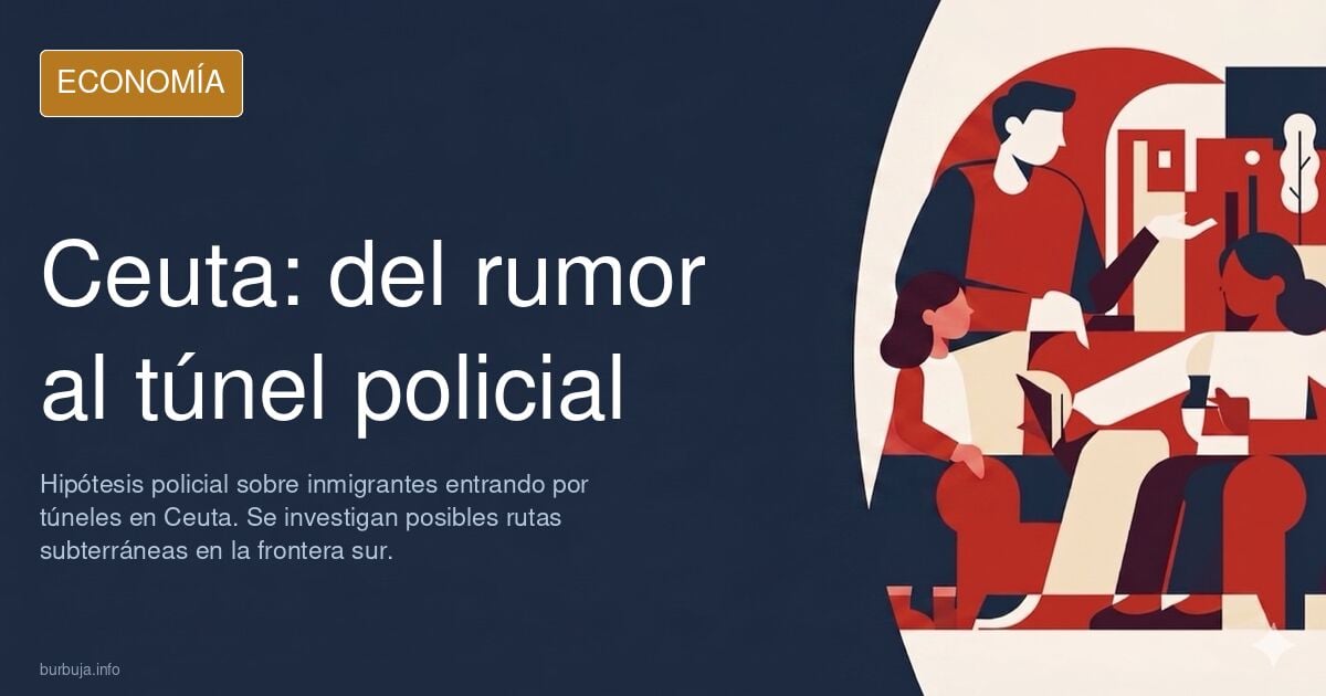 ¿Están entrando forasteros por túneles en Ceuta? Del rumor a la hipótesis policial