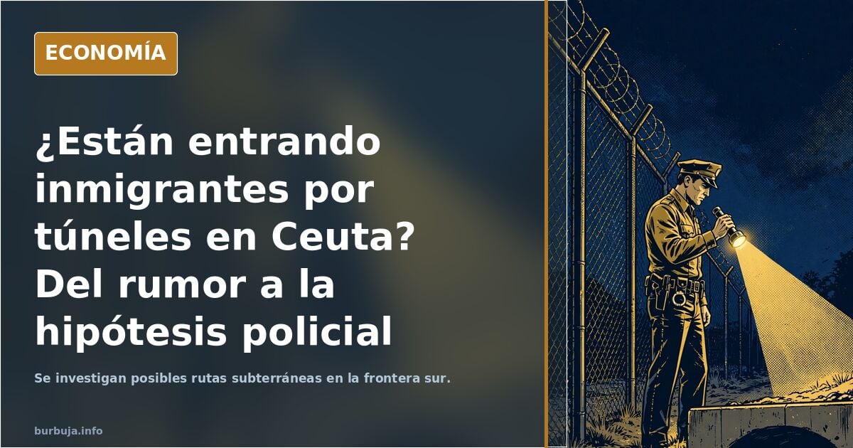 ¿Están entrando forasteros por túneles en Ceuta? Del rumor a la hipótesis policial