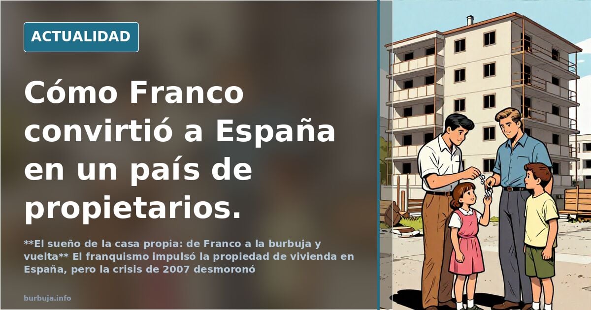 Cómo Franco convirtió a España en un país de propietarios.