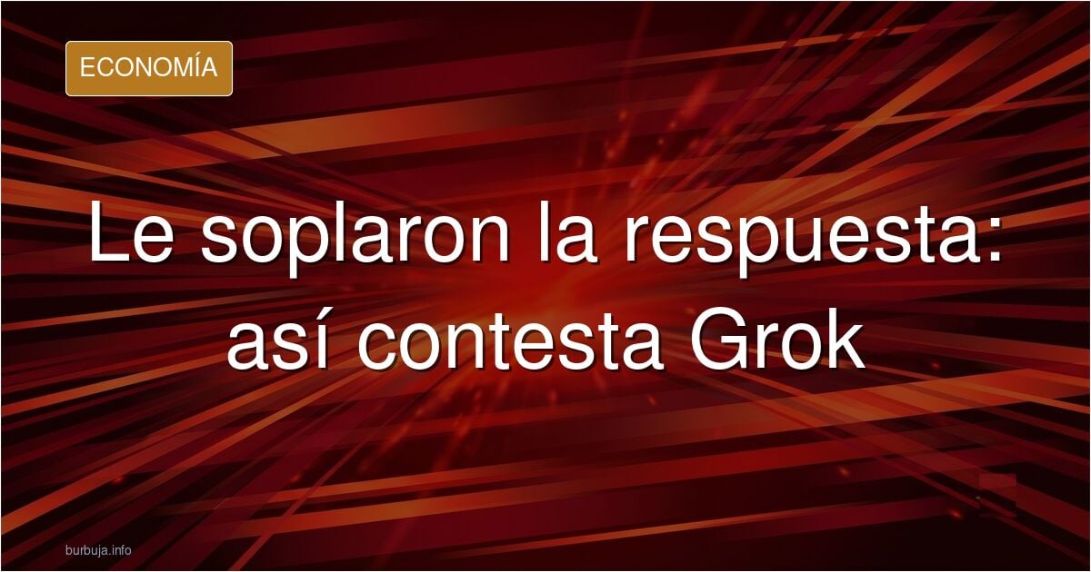 Ilustración editorial de una pantalla de chatbot tipo Grok que devuelve en espejo la pregunta tecleada por quien escribe