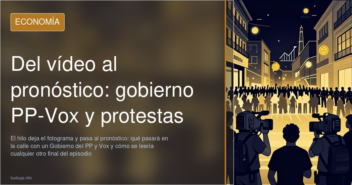 Del vídeo al pronóstico: gobierno PP-Vox y protestas