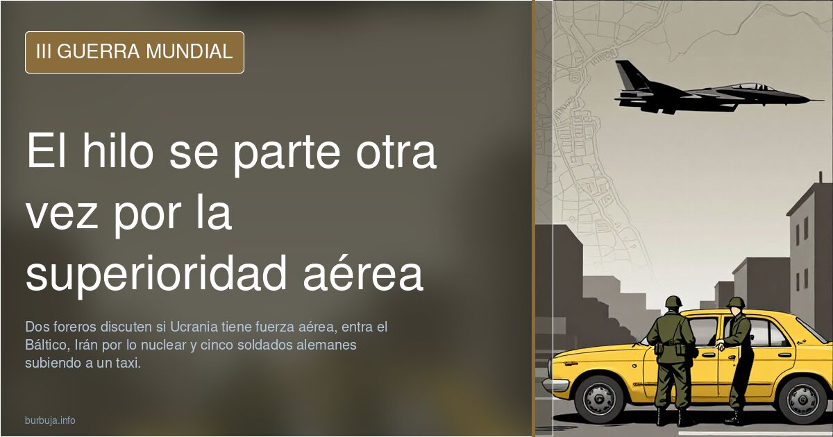 El hilo se parte otra vez por la superioridad aérea