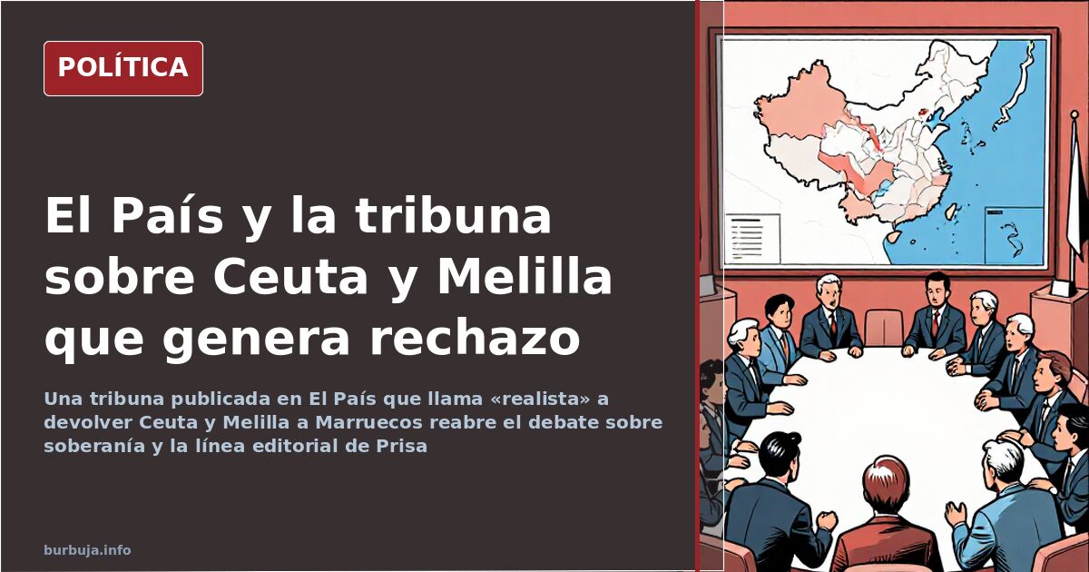 El País Op-Ed on Ceuta and Melilla Sparks Controversy