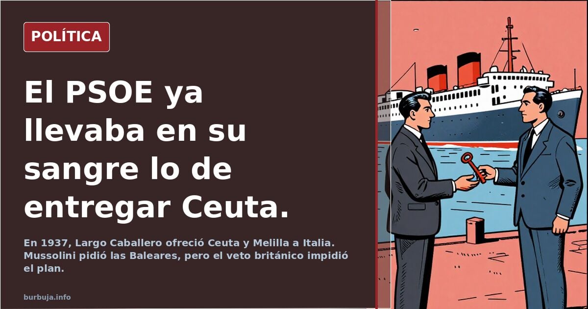 El PSOE ya llevaba en su sangre lo de entregar Ceuta.