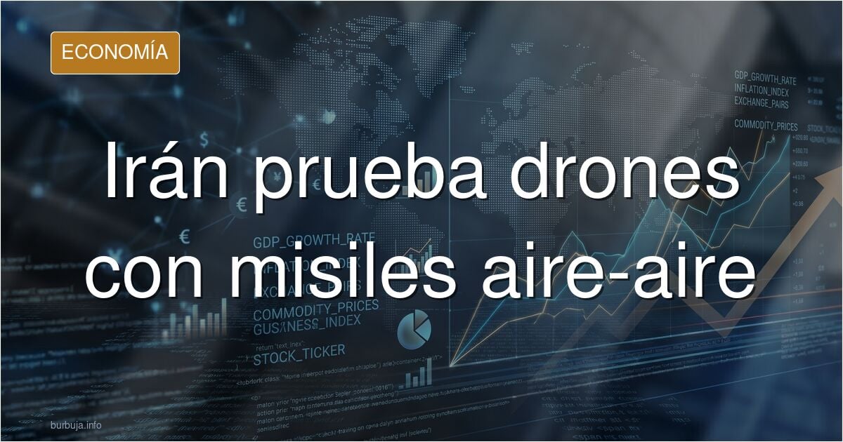 Irán se acaba de inventar drones con misiles aire-aire . Los están probando