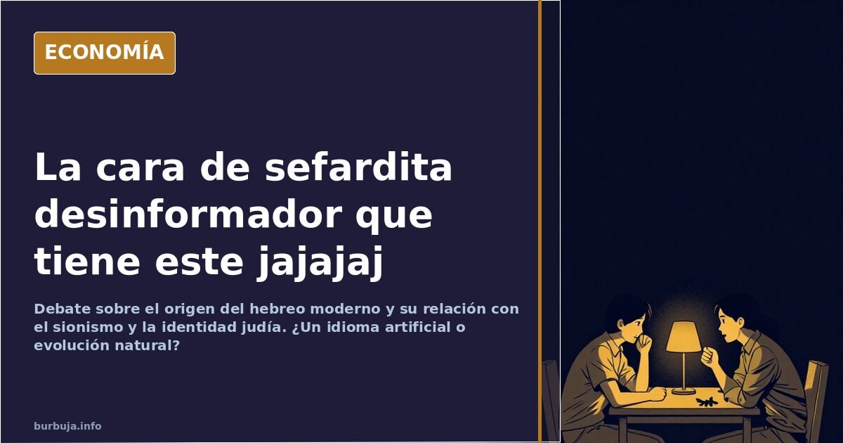 La cara de sefardita desinformador que tiene este jajajaj