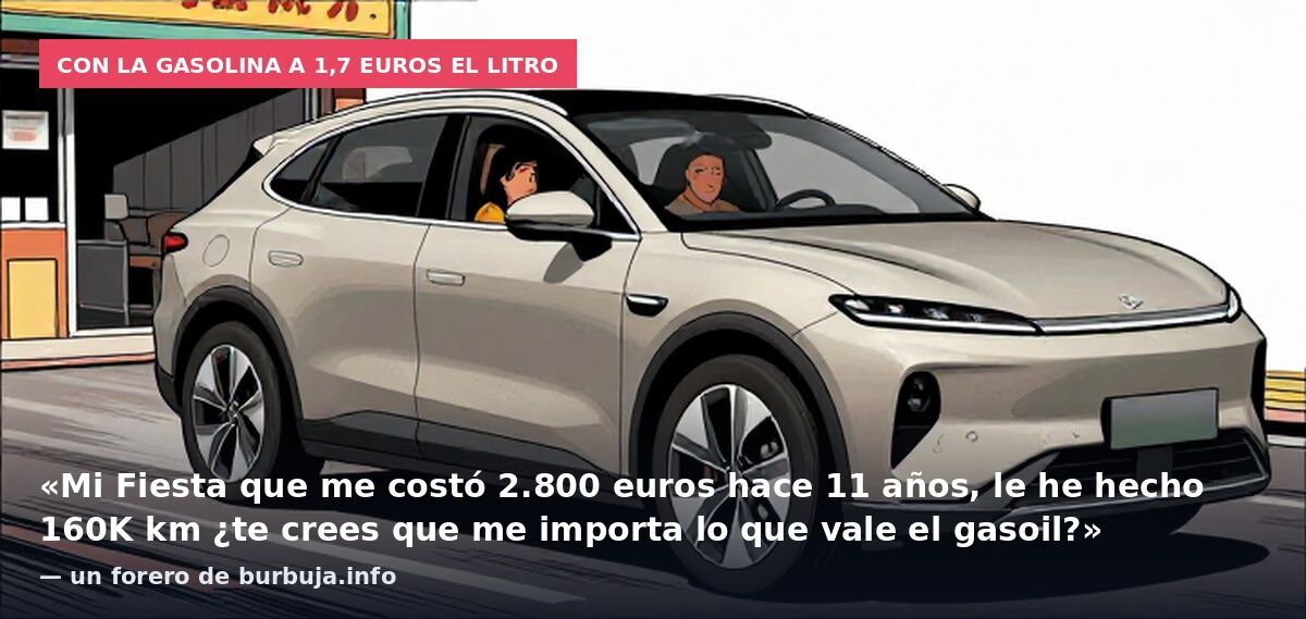 Con la gasolina a 1,7 euros el litro: «Mi Fiesta que me costó 2.800 euros hace 11 años, le he hecho 160K km ¿te crees que me importa lo que vale el gasoil?» — un forero de burbuja.info