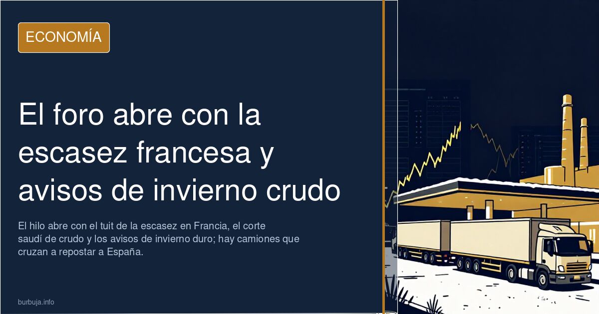 El foro abre con la escasez francesa y avisos de invierno crudo