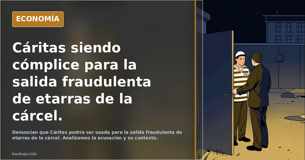 Cáritas siendo cómplice para la salida fraudulenta de etarras de la cárcel.