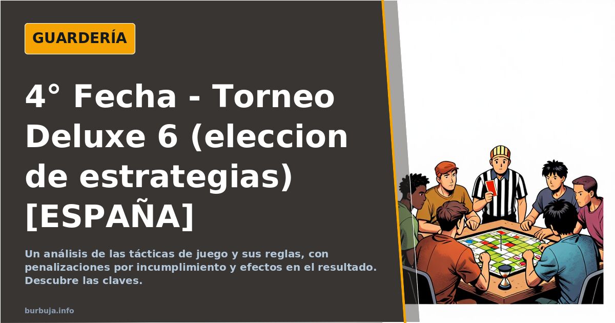 4° Fecha - Torneo Deluxe 6 (eleccion de estrategias) [ESPAÑA]