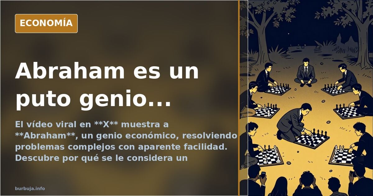 Abraham es un puto genio...