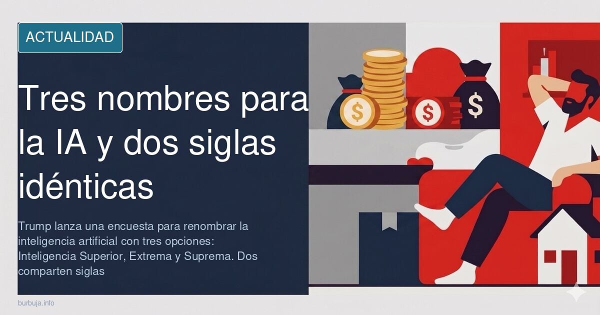 Tres opciones de nombre para la inteligencia artificial propuestas por Donald Trump: Inteligencia Superior, Inteligencia Extr