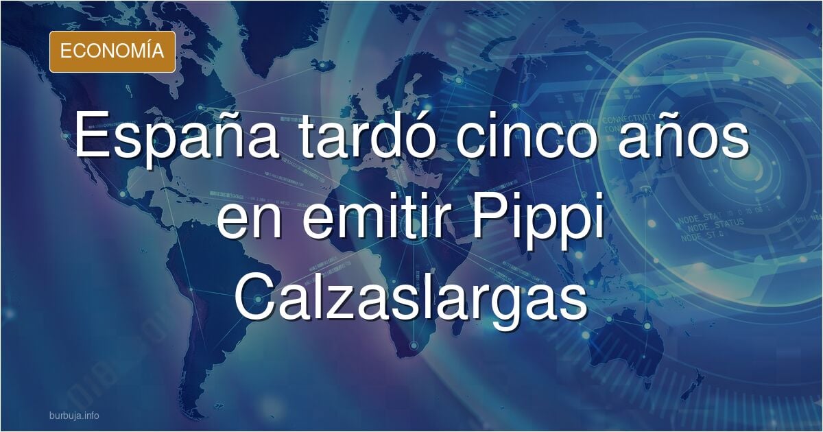 Televisor antiguo y figura infantil de coletas rojas, símbolo del retraso de Pippi Calzaslargas en España