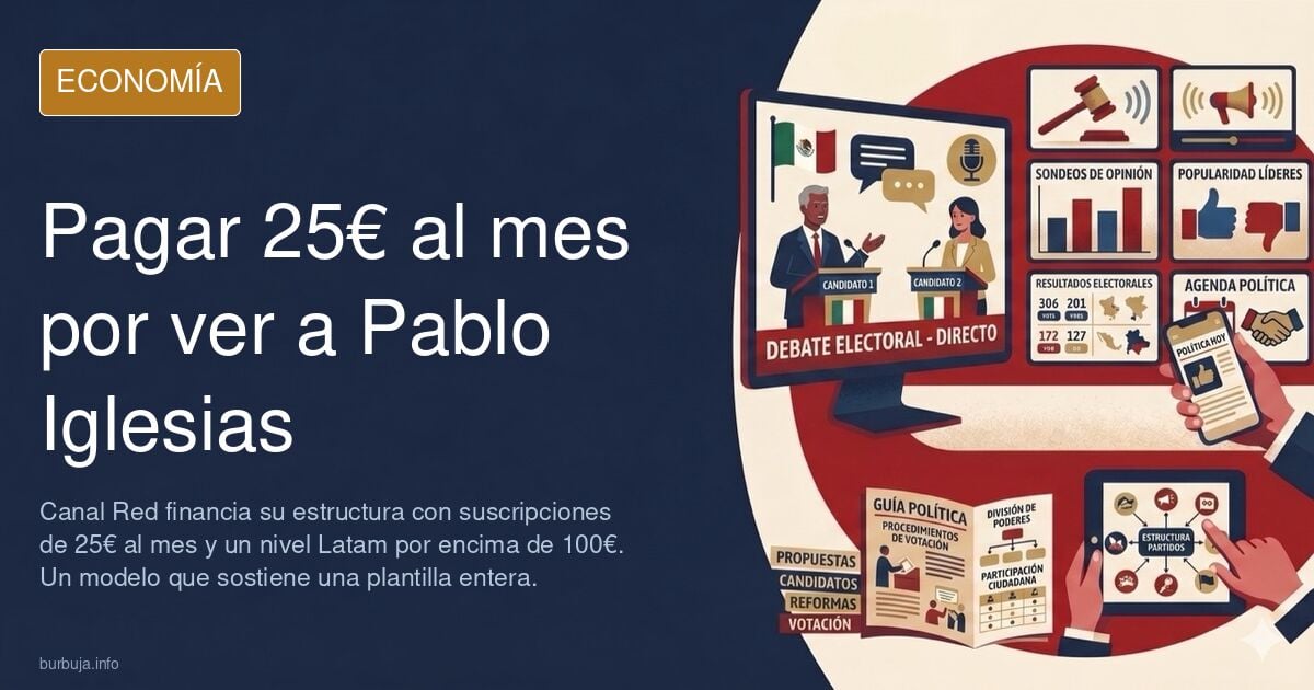 Ilustración editorial con monedas apiladas y un gráfico de barras que representa los niveles de suscripción de Canal Red