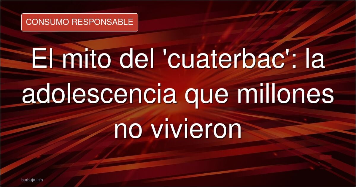 Ilustración sobre el mito del 'cuaterbac' y la adolescencia de instituto en el cine americano