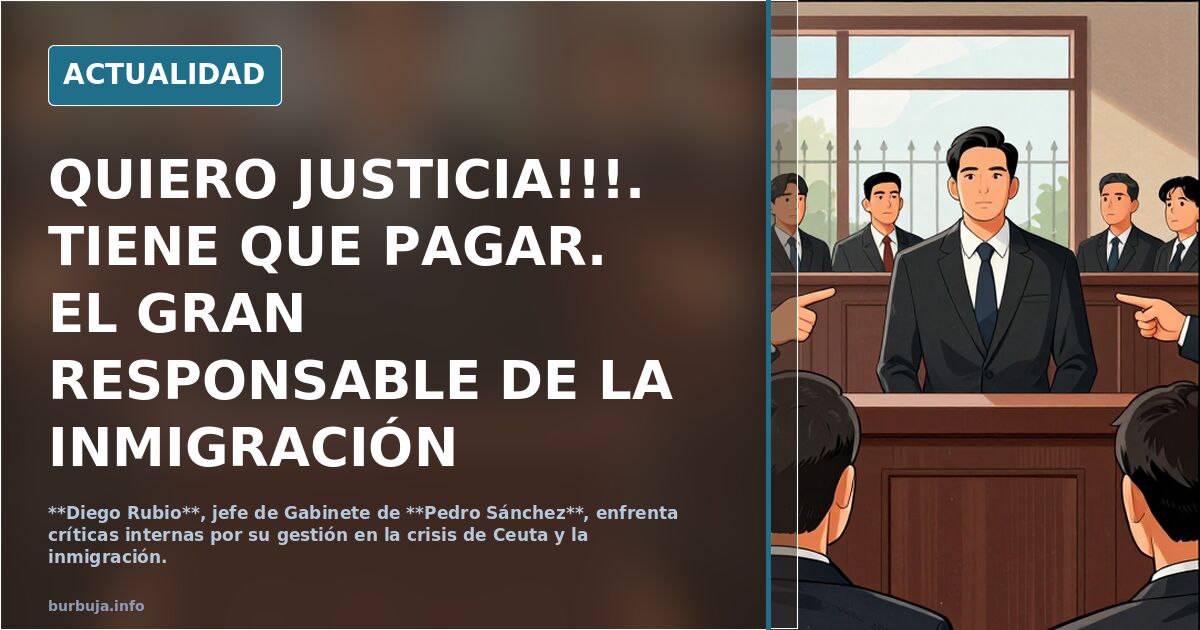 QUIERO JUSTICIA!!!. TIENE QUE PAGAR. EL GRAN RESPONSABLE DE LA inmi gración ILEGAL