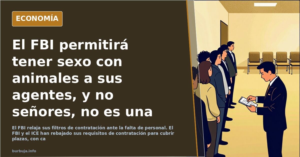 El FBI permitirá tener sesso con animales a sus agentes, y no señores, no es una broma de El Mundo Today...