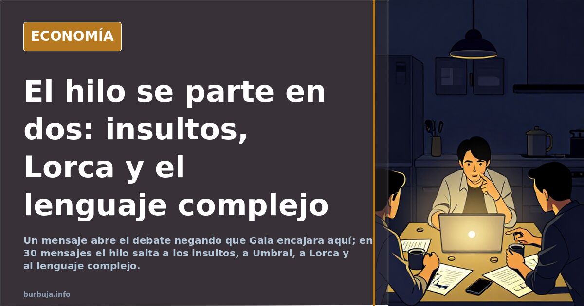 Antonio Gala en esta reflexión podría haber sido forero de burbuja
