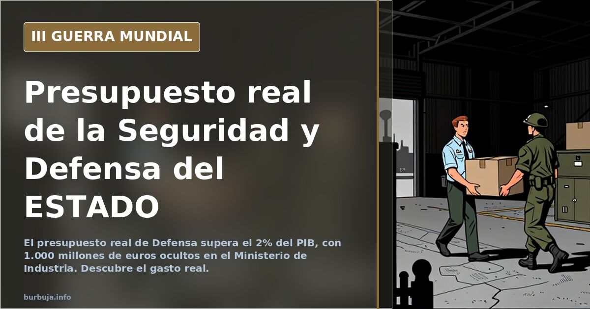 Presupuesto real de la Seguridad y Defensa del ESTADO