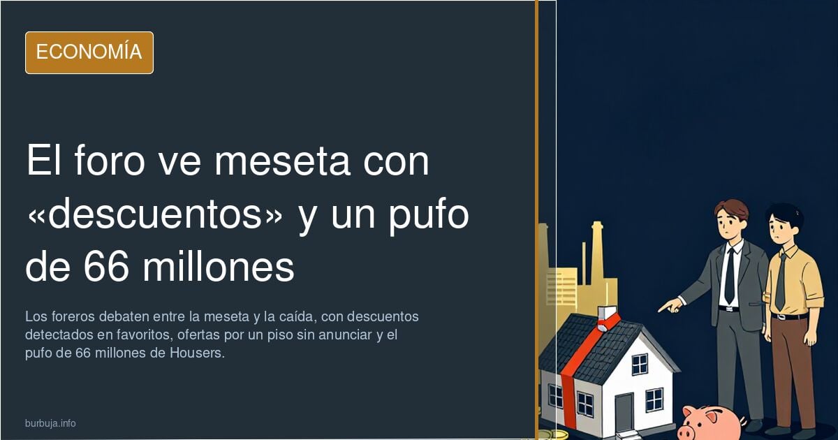 El foro ve meseta con «descuentos» y un pufo de 66 millones