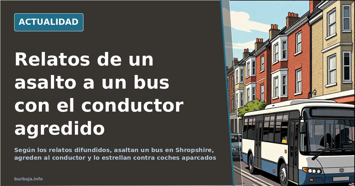 Shropshire bus hijacking: driver assaulted, reports say