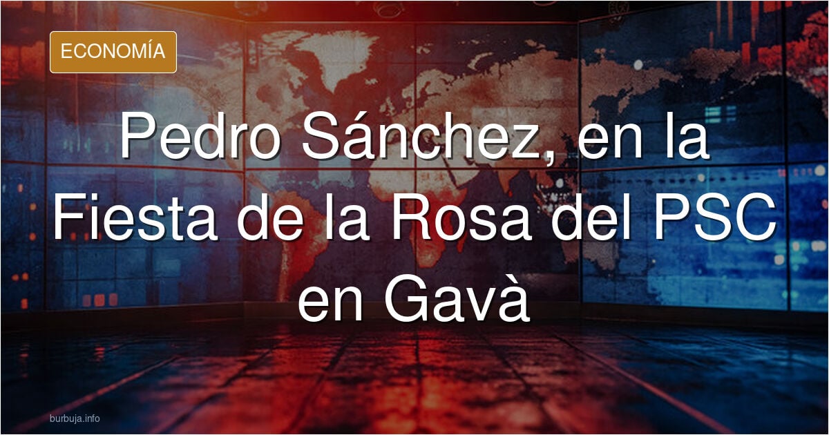 Pedro Sánchez durante su intervención en la Fiesta de la Rosa del PSC en Gavà, con la ley de nietos en el centro del discurso