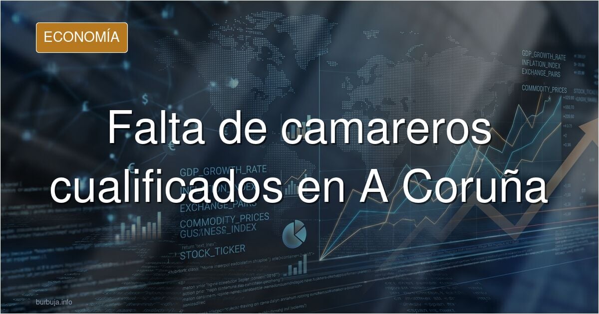 Camareros trabajando en un local con terraza en la Marina de A Coruña