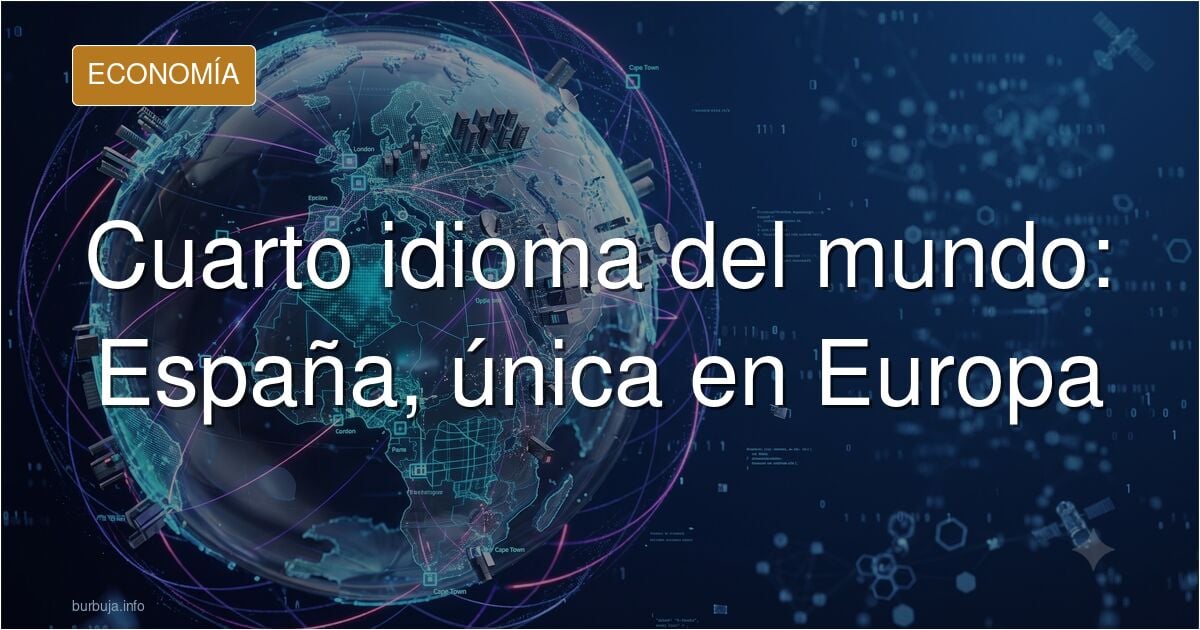 Ilustración con barras que representan los 560 millones de hablantes de español