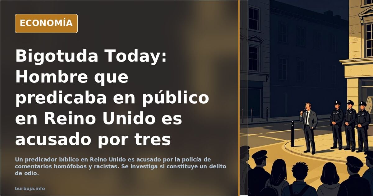 Bigotuda Today: Hombre que predicaba en público en Reino Unido es acusado por tres policías empoderadas de "homófobo y racista"