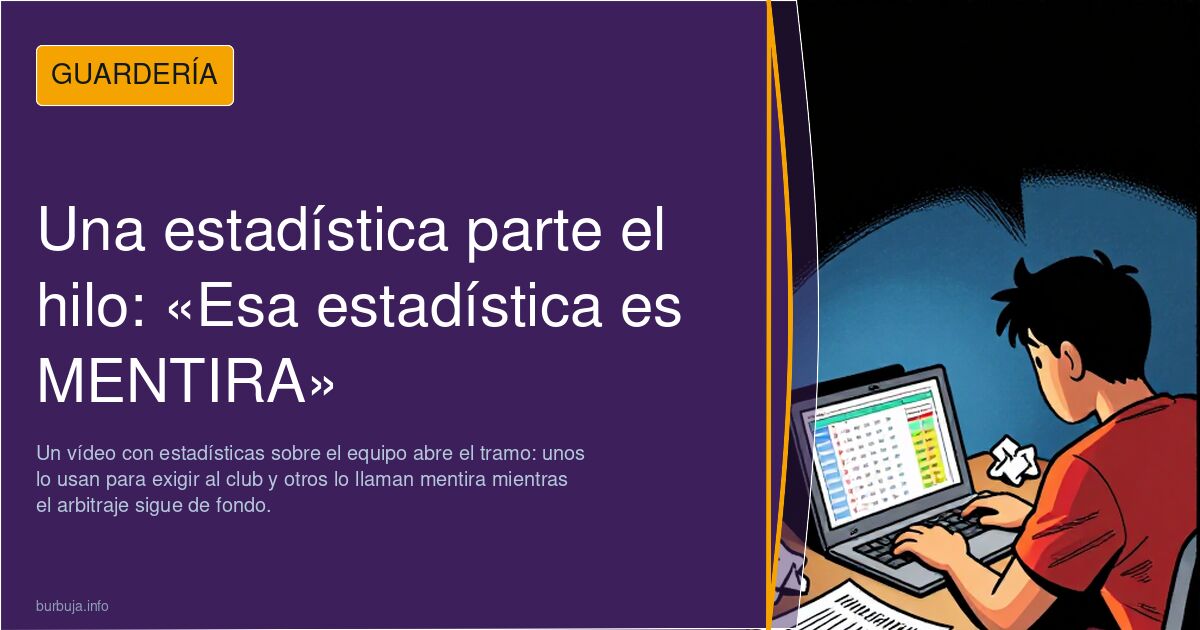 Una estadística parte el hilo: «Esa estadística es MENTIRA»