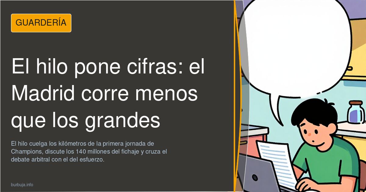 El hilo pone cifras: el Madrid corre menos que los grandes