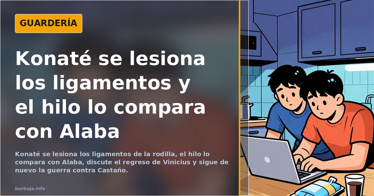 Konaté se lesiona los ligamentos y el hilo lo compara con Alaba