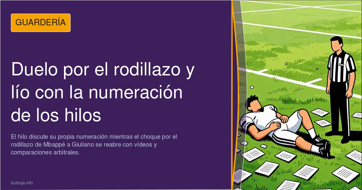 Duelo por el rodillazo y lío con la numeración de los hilos