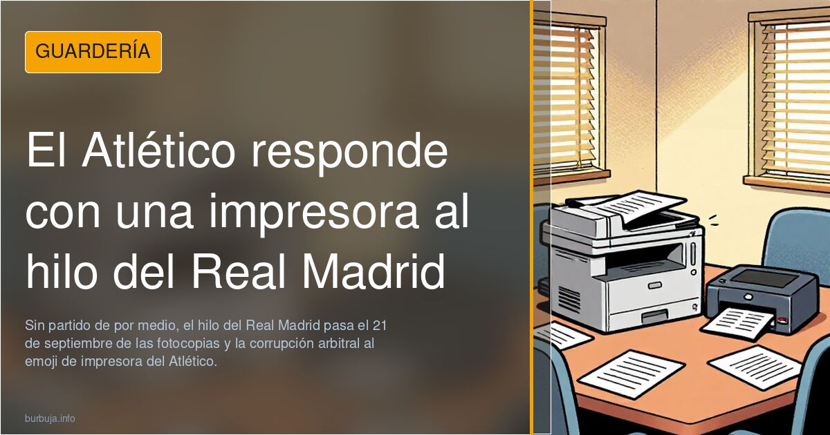 El Atlético responde con una impresora al hilo del Real Madrid