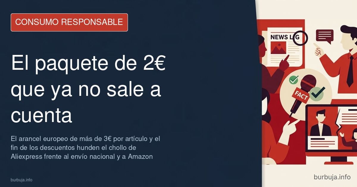 Paquetes de Aliexpress apilados con etiquetas aduaneras europeas junto a un carrito de la compra